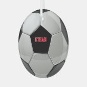 Voetbal aangepaste structuur Ornament (Voorkant links)