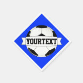 Voetbal Aangepaste Team Speler Naam Gepersonalisee Servet (Hoek)