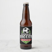Voetbal aanpassen VOEG TEKST toe Varsity Team Play Bier Etiket (Voorkant)