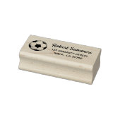 Voetbal adres rubberen stempel (Stempel)