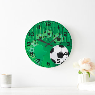 Voetbal Afrika Mooi Groen Voetbal Grote Klok