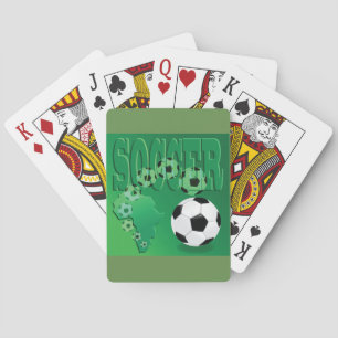 Voetbal Afrika Mooi Groen Voetbal Pokerkaarten
