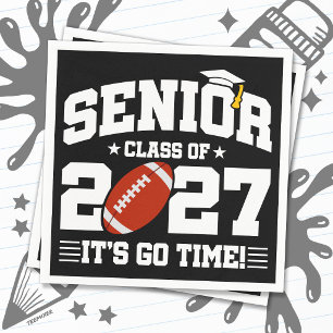 Voetbal Afstudeer Tijd Senior Klas van 2027 Servet