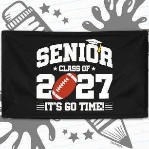 Voetbal Afstudeer Tijd Senior Klas van 2027 Spandoek