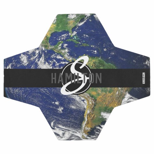 Voetbal American Flag Earth Monogram HAMbyWG (Enkel)