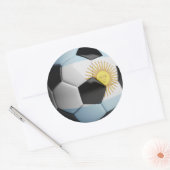 Voetbal Argentinië Ronde Sticker (Envelop)
