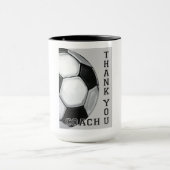 voetbal Art Bedankt Coach Mok (Midden)