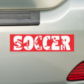Voetbal Auto Bumpersticker (Op auto)