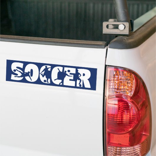 Voetbal Auto Bumpersticker (Op Truck)