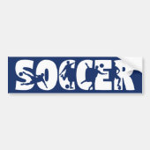 Voetbal Auto Bumpersticker (Voorkant)