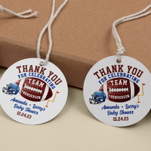 Voetbal Baby Shower Bedankjes Labels