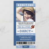 Voetbal Baby Shower Feest Uitnodigingen (Voorkant / Achterkant)