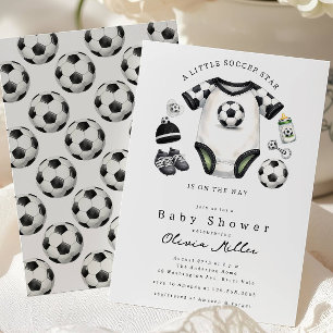 Voetbal Baby Shower Uitnodiging