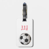 voetbal Bagagelabel (Achterkant verticaal)
