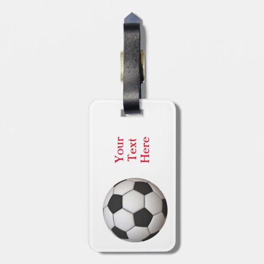 voetbal Bagagelabel (Achterkant verticaal)