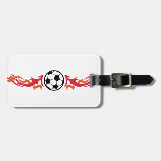 Voetbal Bagagelabel (Voorkant horizontaal)