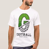 Voetbal Bal Textuur Initiële Sportieve Typografie