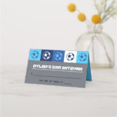 Voetbal Bat Mitzvah Tafel Zitplaatsen Escort Kaart (Voorkant)