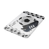 Voetbal Bathroom Bath Mat (Gekanteld)