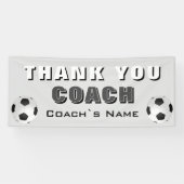 Voetbal Bedankt Coach Spandoek (Horizontaal)