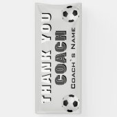 Voetbal Bedankt Coach Spandoek (Verticaal)