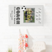 Voetbal Bedankt Coach Team Foto Spandoek (Insitu)