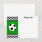 Voetbal Bedankt voor je briefkaarten (Voorkant / Achterkant)