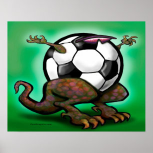 Voetbal Beest Poster