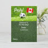 Voetbal Bewaar de datum voor Canada Kaart (Staand voorkant)