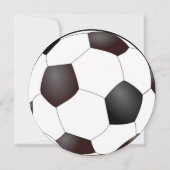 Voetbal Birthday Party Invitation Kaart (Achterkant)