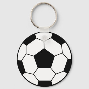 Voetbal Black Sleutelhanger