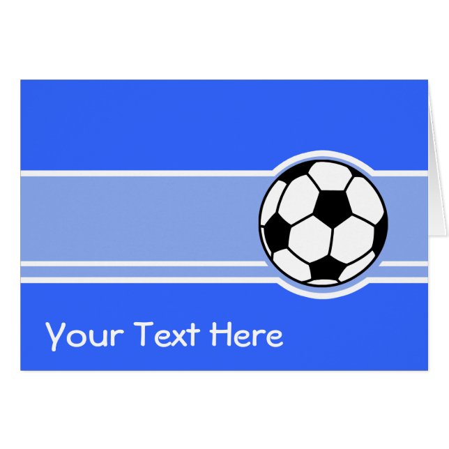 Voetbal; Blauw (Voorkant Horizontaal)