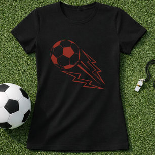 Voetbal Bliksem Grafisch; Elektrische VoetbalBal T-shirt
