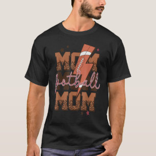 Voetbal Bliksemflits Retro Luipaard Wedstrijddag T-shirt