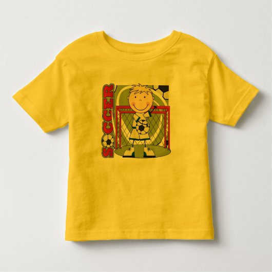 VOETBAL - Blond Boy Goalie Tshirts en geschenken (Voorkant)