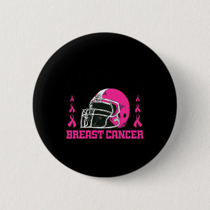 Voetbal Borstkanker Bewustzijn Roze Lint Jongens Ronde Button 5,7 Cm
