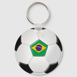 Voetbal Brazilië Sleutelhanger
