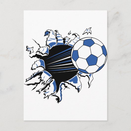 voetbal briefkaart (Voorkant)