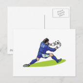 voetbal briefkaart (Voorkant / Achterkant)