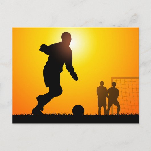 Voetbal Briefkaart (Voorkant)