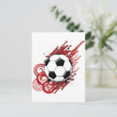 Voetbal Briefkaart (Staand voorkant)
