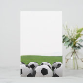 voetbal briefpapier (Staand voorkant)