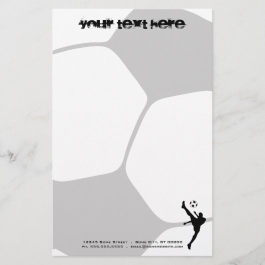 voetbal briefpapier (Voorkant)