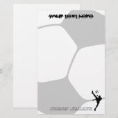 voetbal briefpapier (Voorkant / Achterkant)