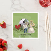 Voetbal bruiloft thema servet (Insitu)