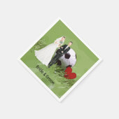 Voetbal bruiloft thema servet (Hoek)