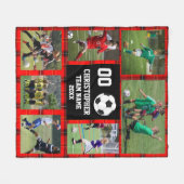 Voetbal Buffalo fotocollage Fleece Deken (Voorkant (Horizontaal))