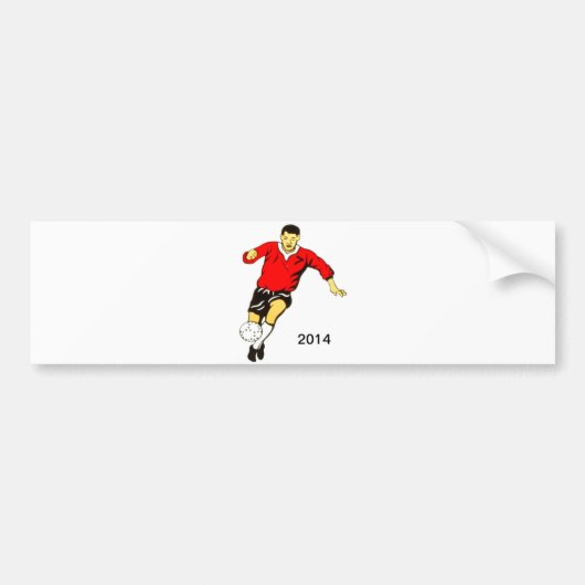 Voetbal Bumpersticker (Voorkant)