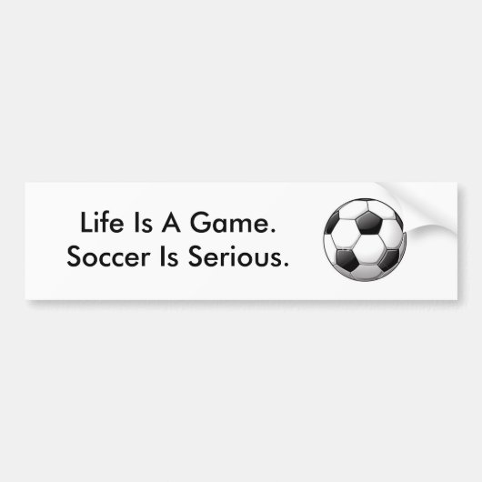 Voetbal Bumpersticker (Voorkant)