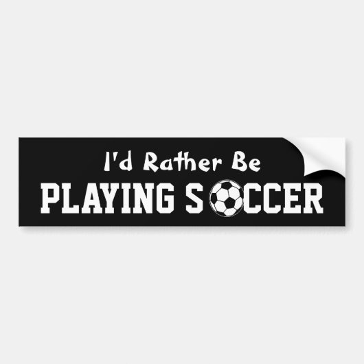 Voetbal Bumpersticker (Voorkant)
